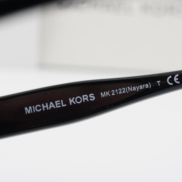 Michael Kors MK2122 33328G Cat Eye Sunglasses - Black/Grey Gradient - Picture 8 of 9
